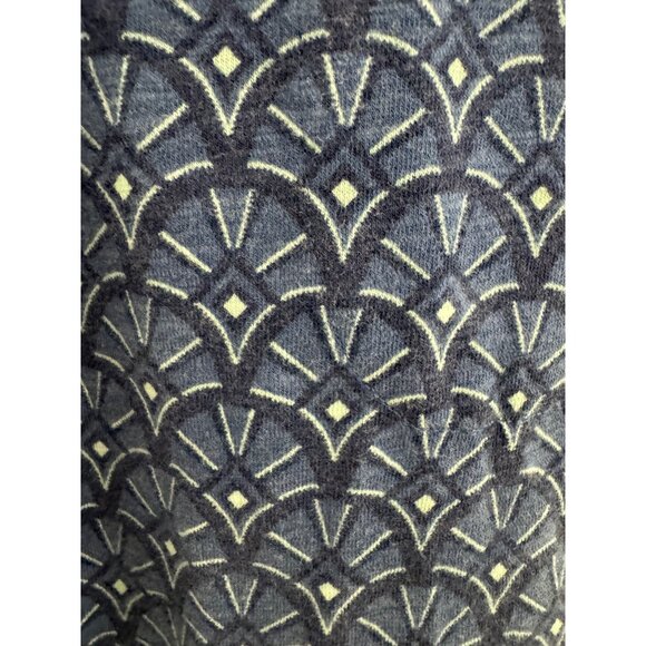 Duluth Trading Blue Print Sleeveless To Flow Dress w/Pockets Size XL New Summer - Picture 6 of 11